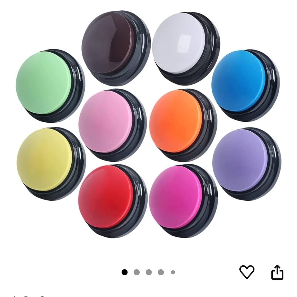 Colorful Push Button recordable button Set
